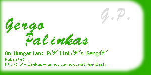 gergo palinkas business card